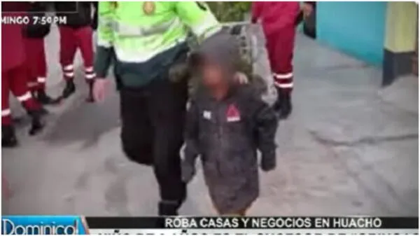 Niño de 9 años tiene en su haber 5 denuncias por robo