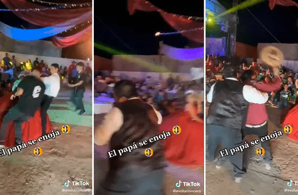 Padre se molesta coreografia quinceaños