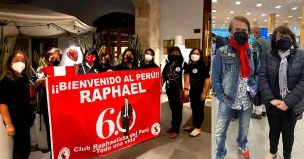Raphael llegó a Perú y sus fans lo recibieron