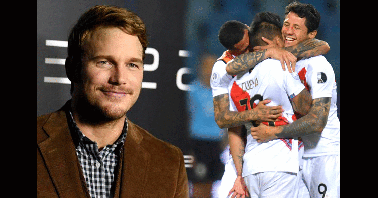 Chris Pratt admira a Paolo Guerrero y Jefferson Farfán