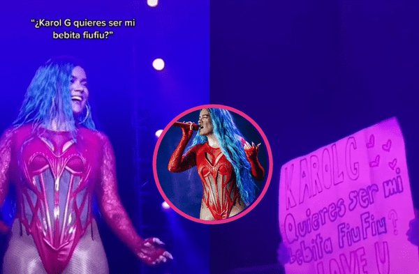 Karol G es sorprendida por divertida propuesta de fan wapa.pe