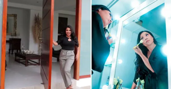 Tula Rodríguez en su casa