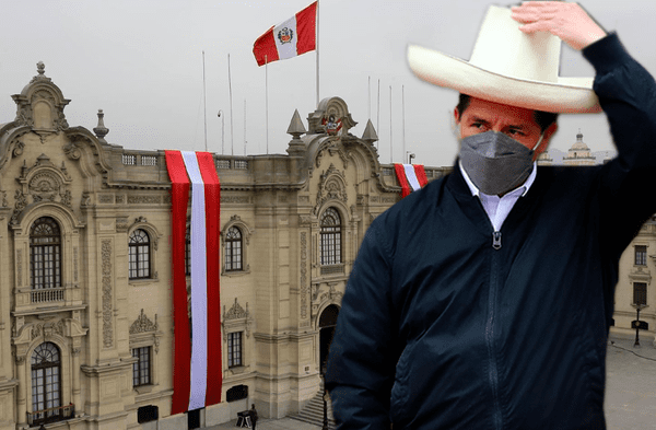 Presidente Pedro Castillo sombrero Palacio de gobierno