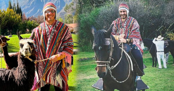 Gianluca Lapadula disfruta sus días de vacaciones en Cusco