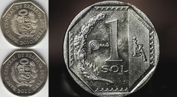 Monedas de 1 sol del 2010 al 2016