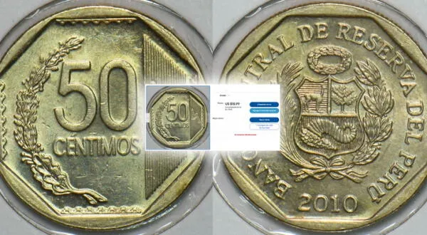 moneda de 50 céntimos del 2010