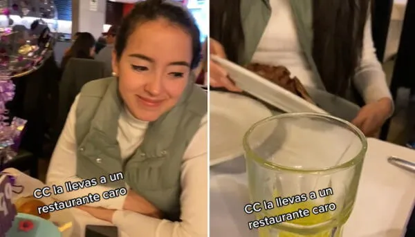 TikTok Viral Pareja va a comer a restaurante y ella se lleva las sobras en taper