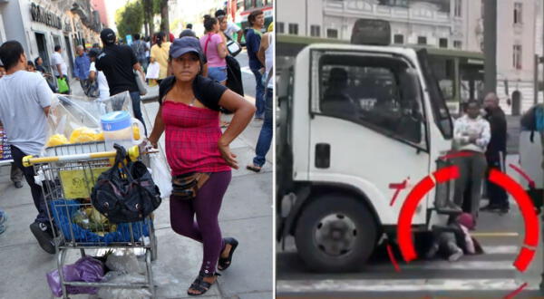 Ambulante usa a su hija para no perder mercadería