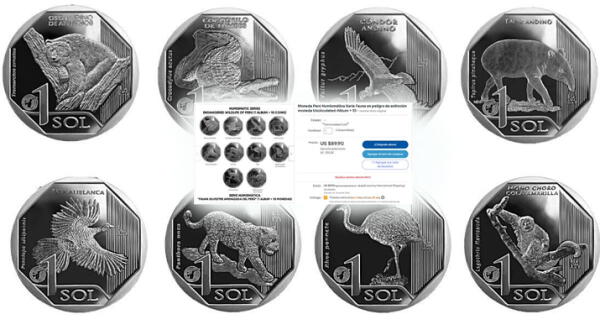 Monedas de 1 sol