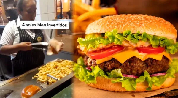 SJM hamburguesa medio kilo de papas