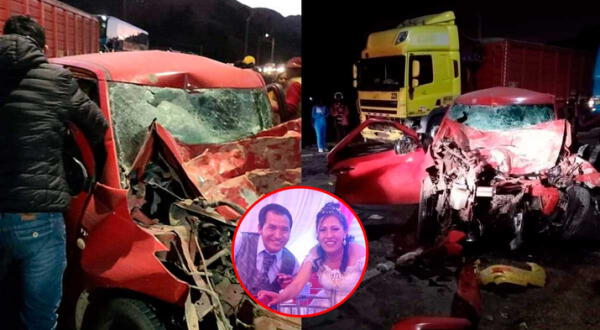 Accidente de transito cusco recien casados