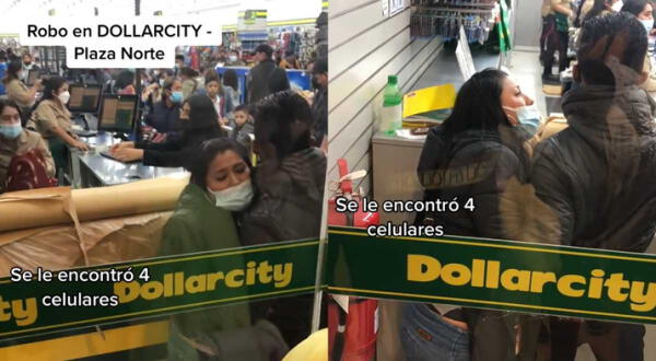 Dollarcity Plaza Norte mujer detenida