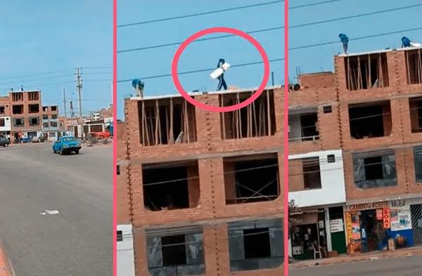 Peruano realiza la 'construcción del futuro' con su tercer piso hecho de tecnopor