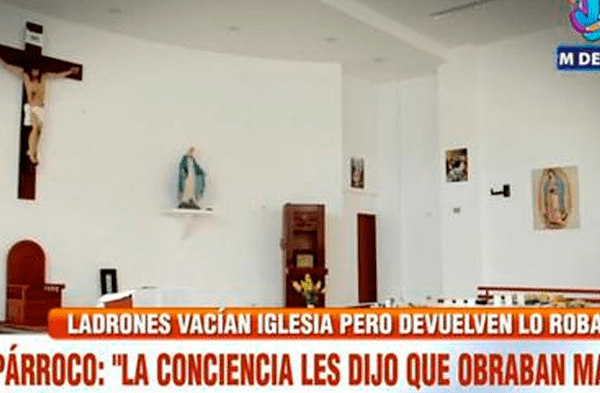 Criminales roban equipos de parroquia del Callao, se arrepienten y lo devuelven todo: “Escucharon la voz de Dios” wapa.pe