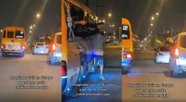 Lima Sur TikTok pasajeros temeraria maniobra