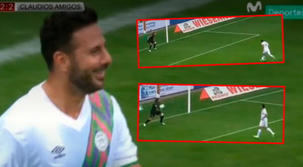 Claudio Pizarro no estuvo fino en la definición