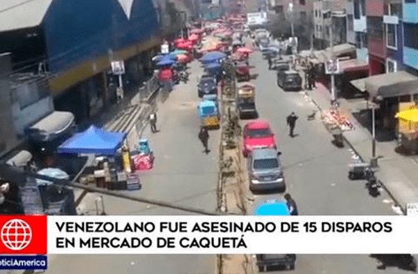 SMP: sicarios asesinan de 15 balazos a extranjero en el mercado de Caquetá