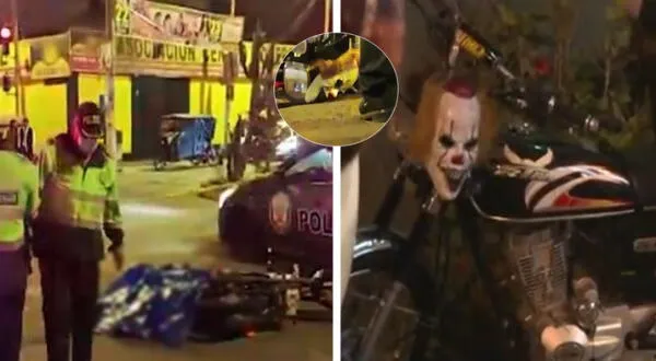 Sicarios acribillan a motociclista disfrazado de Pennywise en Los Olivos wapa.pe