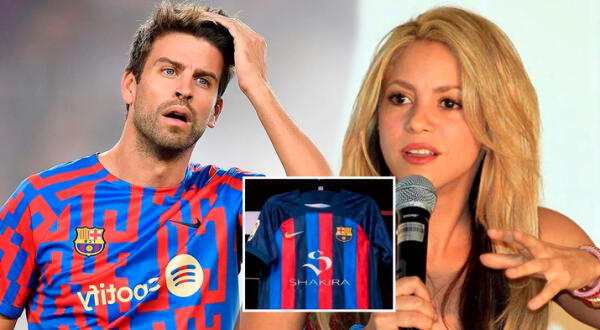 Gerard Piqué no vestirá la camiseta del FC Barcelona, que tiene como logo el nombre de Shakira