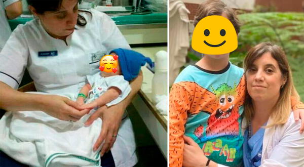 La enfermera Marcela Casal Sánchez adoptó a un bebé con síndrome de down.