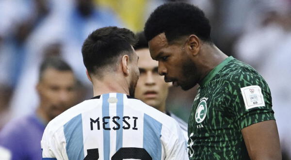 Lionel Messi fue increpado por un defensa de la selección de Arabia Saudita