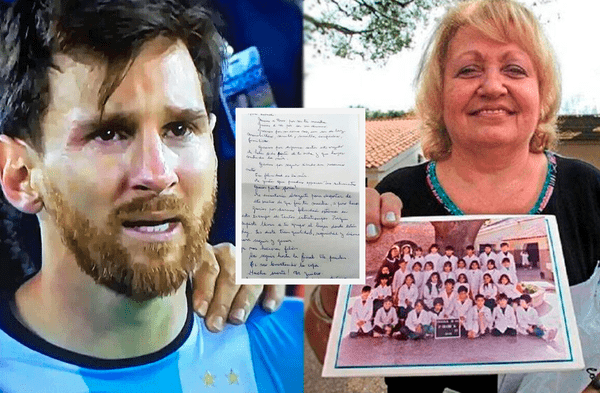 Primera maestra de Messi deja carta viral con último deseo