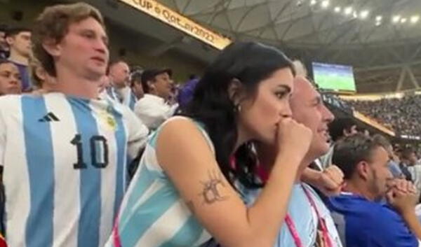 Lali Espósito fue elegida por FIFA para cantar el himno de Argentina previo a la gran final. Foto: captura Twitter