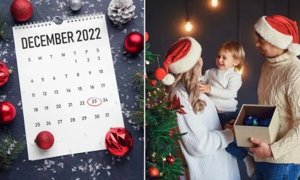 Feriado o día no laborable del 23 de diciembre