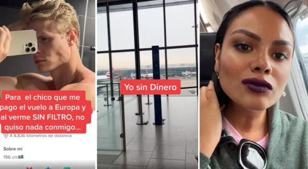 Tinder mujer abandonada en vuelo por hombre filtros