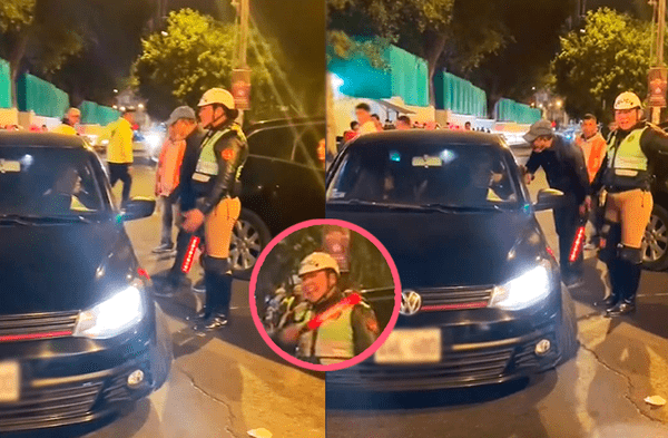 Mujer policía le dice "ya lárgate" a irrespetuoso conductor y redes la felicitan