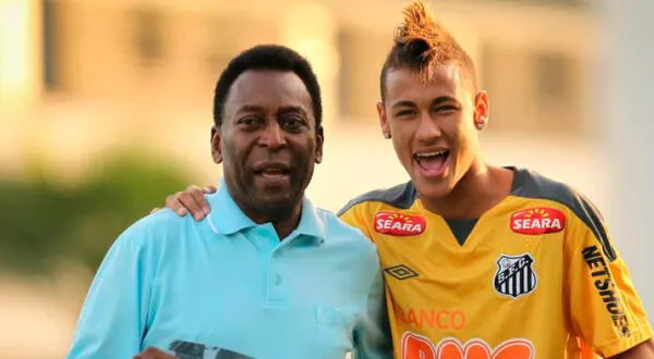 Pelé y Neymar brillaron en el Santos de Brasil, en sus respectivas épocas
