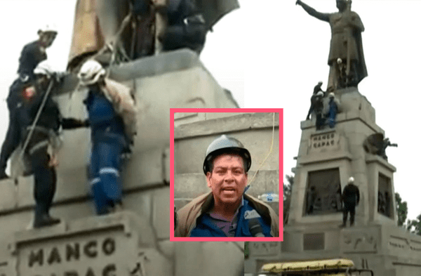 La Victoria: ¿Qué sucedió con el hombre que subió a monumento en la plaza Manco Cápac, pero Policía lo intervino?