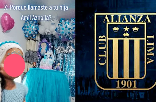 Hincha de Alianza Lima le pone el nombre alrevés de la blanquiazul a su hija