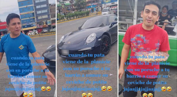 Peruano Porsche ceviche de carretilla amigos