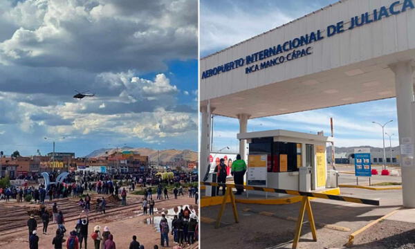 Cierre de aeropuertos por manifestaciones