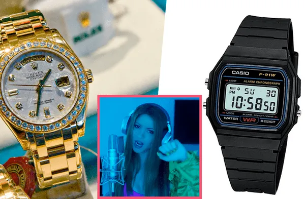 Shakira Rolex, Casio a Piqué y Clara Chia