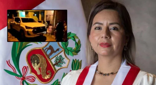 Congresista Tania Ramirez Cajamarca botada a pedradas