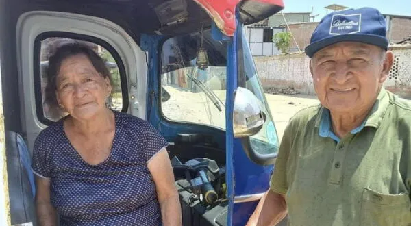 Pareja de ancianos Piura taxista