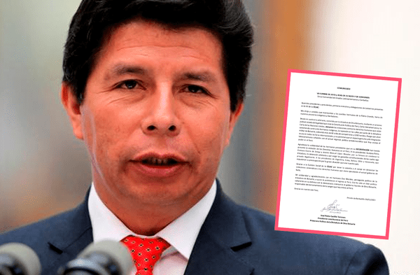 Pedro Castillo envía carta a presidentes