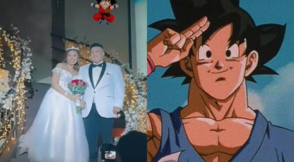 La esposa sorprendió a su pareja con la canción de Dragon Ball.