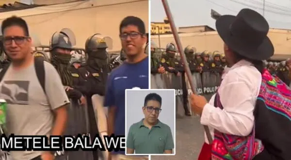Luis Alfredo Lazo pide perdon a mujer manifestante por pedir a PNP que le disparen