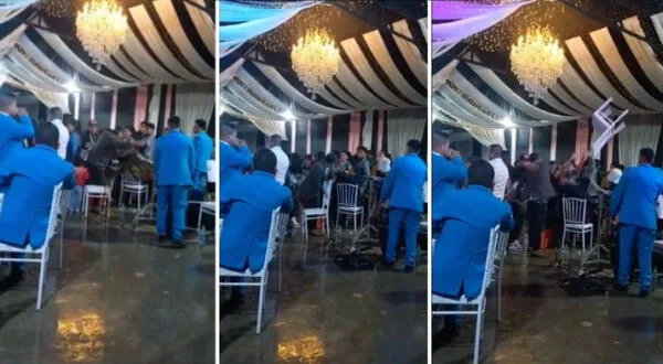 Hombre se enfada y tira silla a músicos de banda en Huaraz tiktok