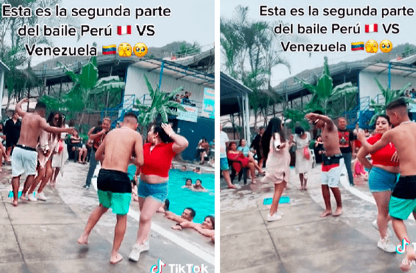 Peruanos y venezolanos se enfrentan en espectacular concurso de huayno y casi rompen la pista de baile