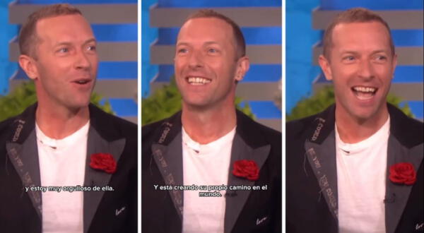 Chris Martin cantante de Coldplay orgulloso por su primer trabajo de su hija Apple