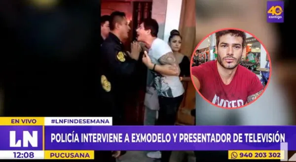 El presentador de televisión se puso prepotente con los efectivos policiales.