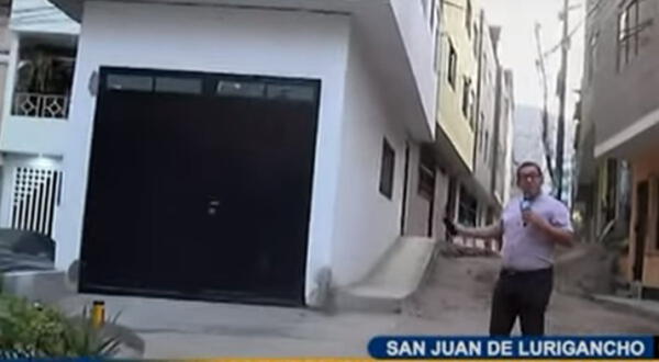 Sujeto construyó casa en medio de la pista en San Juan de Lurigancho