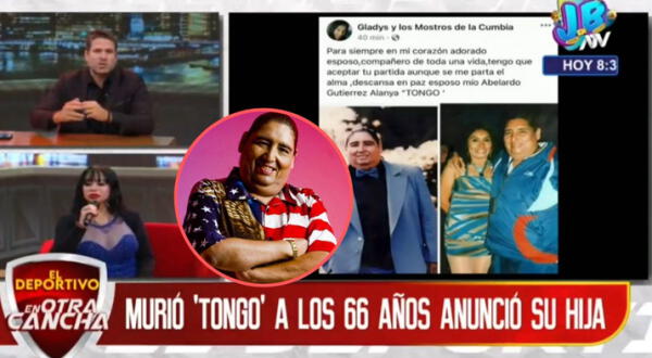 Susy Díaz se entera de la muerte de Tongo en pleno programa en vivo