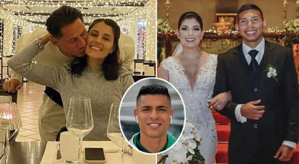 Gianluca Lapadula y Edison Flores sí están felizmente casados.