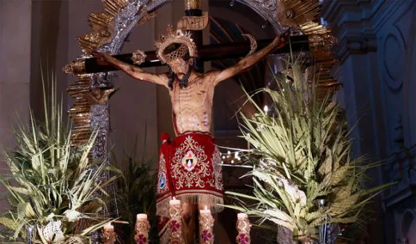 Durante los feriados de Semana Santa, los creyentes conmemoran la pasión de Cristo. Foto: Andina