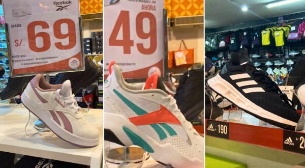 ¡Remate de zapatillas desde 69 soles! Almacén en Independencia oferta Adidas, Reebok y más